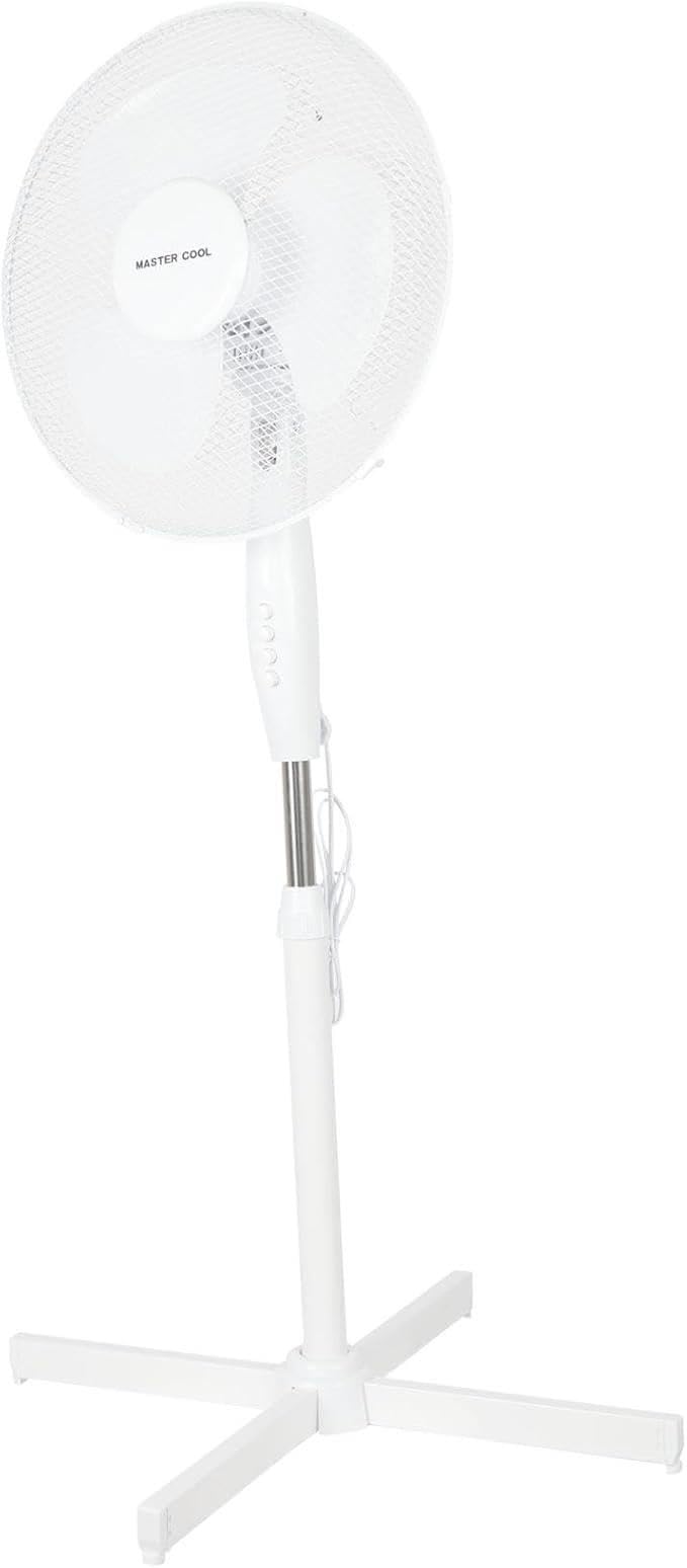 16 Inch 3-Speed Oscillating Pedestal Fan White C7303
