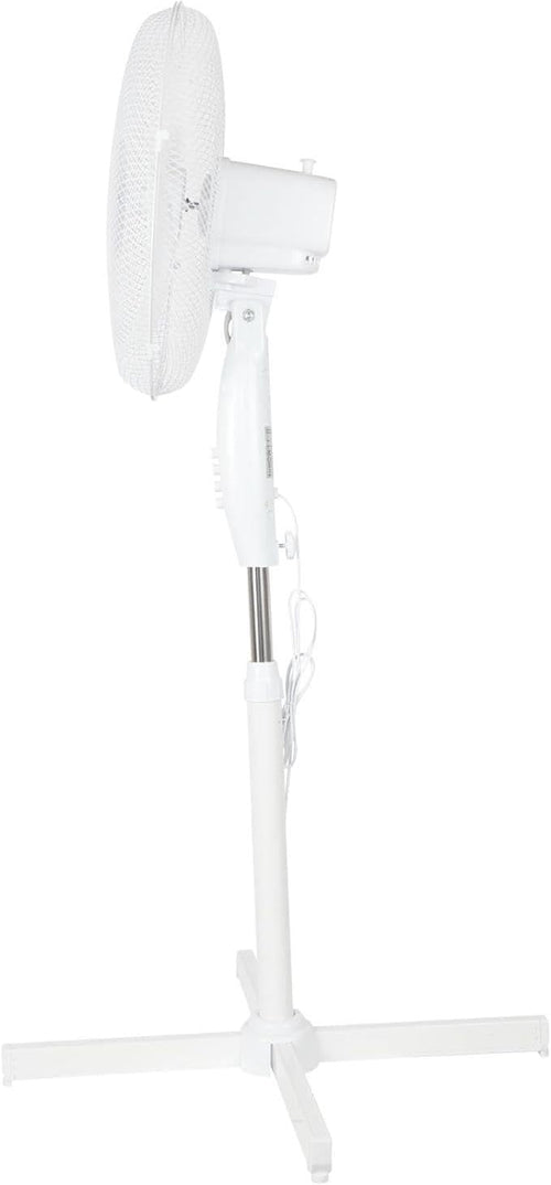 16 Inch 3-Speed Oscillating Pedestal Fan White C7303