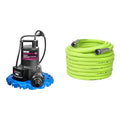 Blue Pool Cover Pump & 5/8 in. x 100 ft. Garden Hose Q788863