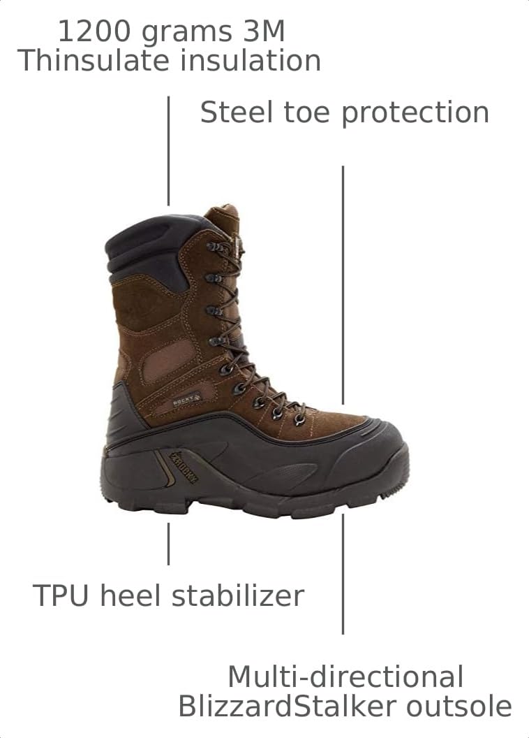 Steel Toe Waterproof Insulated Work Boot J142