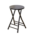 Folding Stool Round Wooden Board X298037