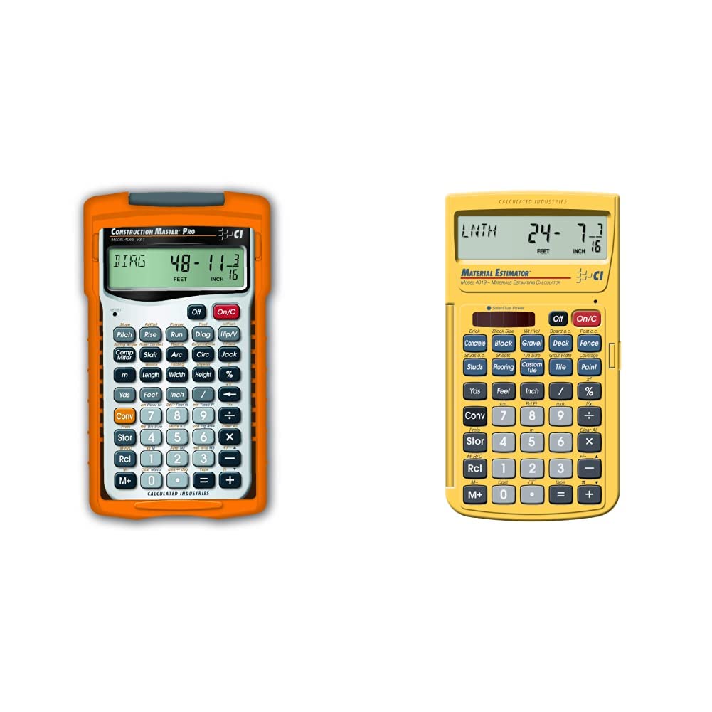Construction Calculator & Material Estimator Calculator A208