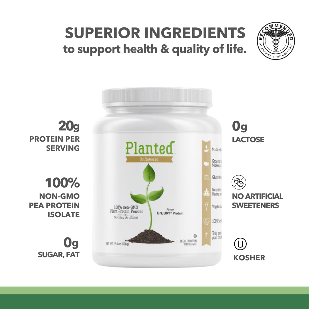 Vegan Unflavored Protein Powder 20 Servings V5790