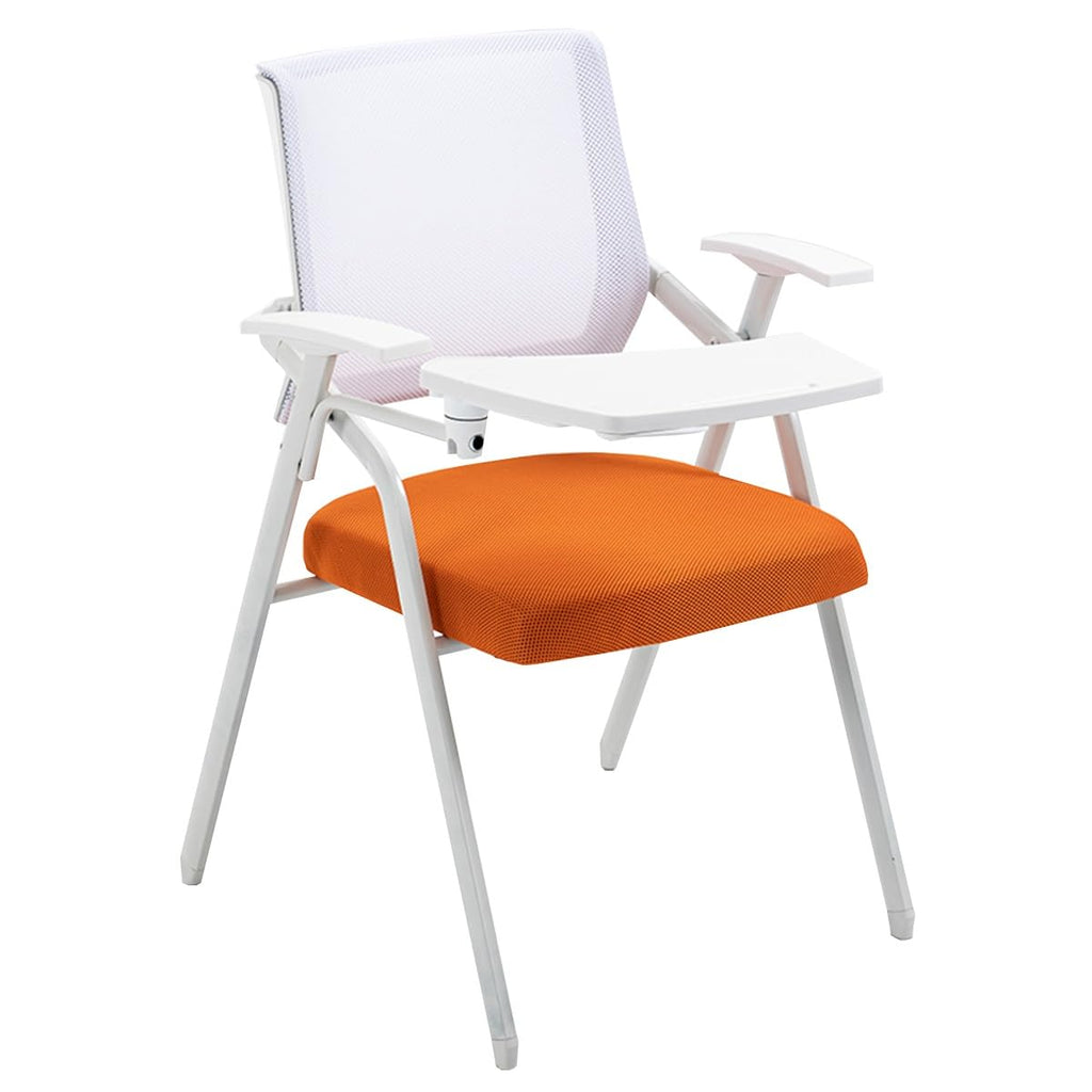 Orange Mesh Folding Office Chair with Writing Board E81460