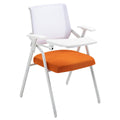 Orange Mesh Folding Office Chair with Writing Board E81460