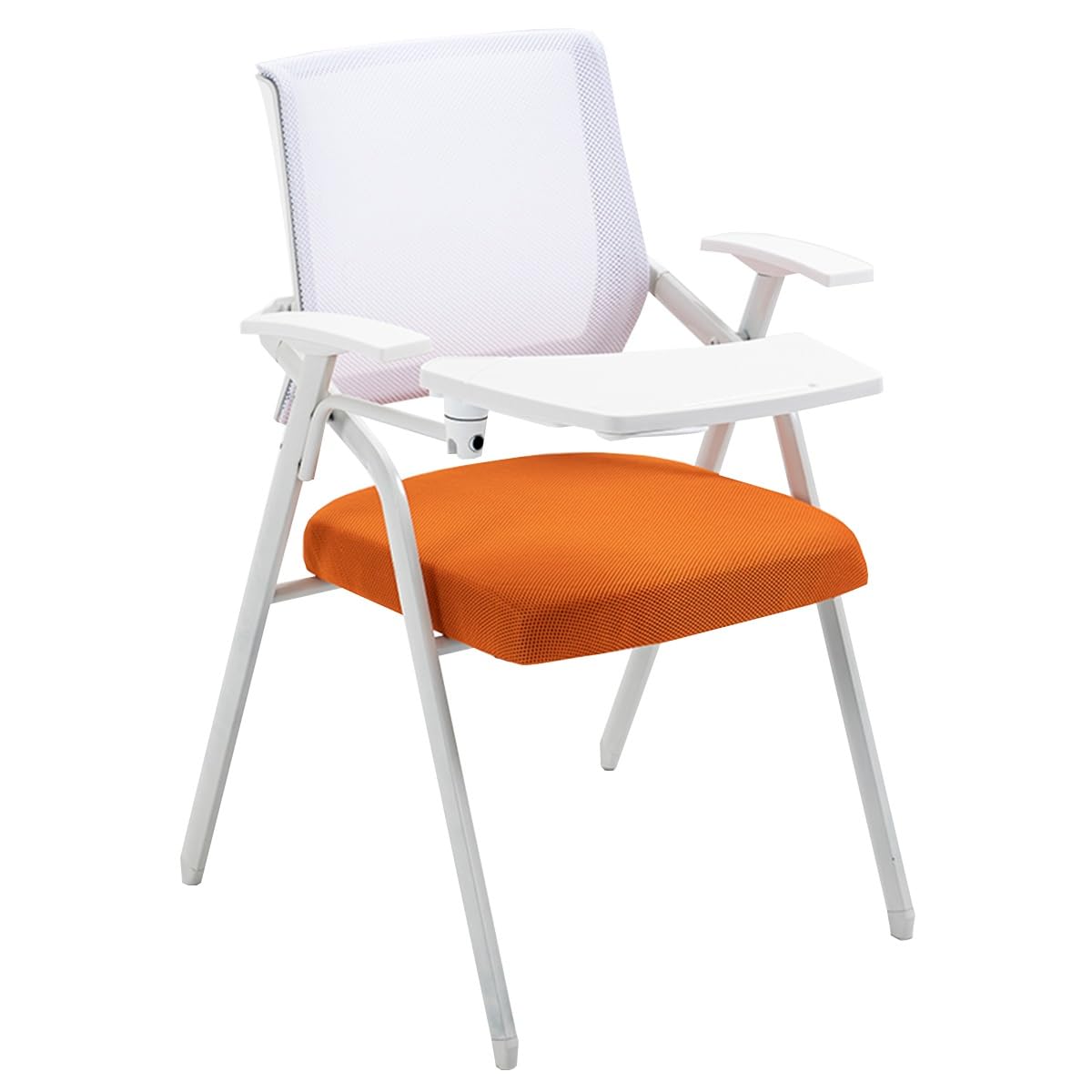 Orange Mesh Folding Office Chair with Writing Board E81460