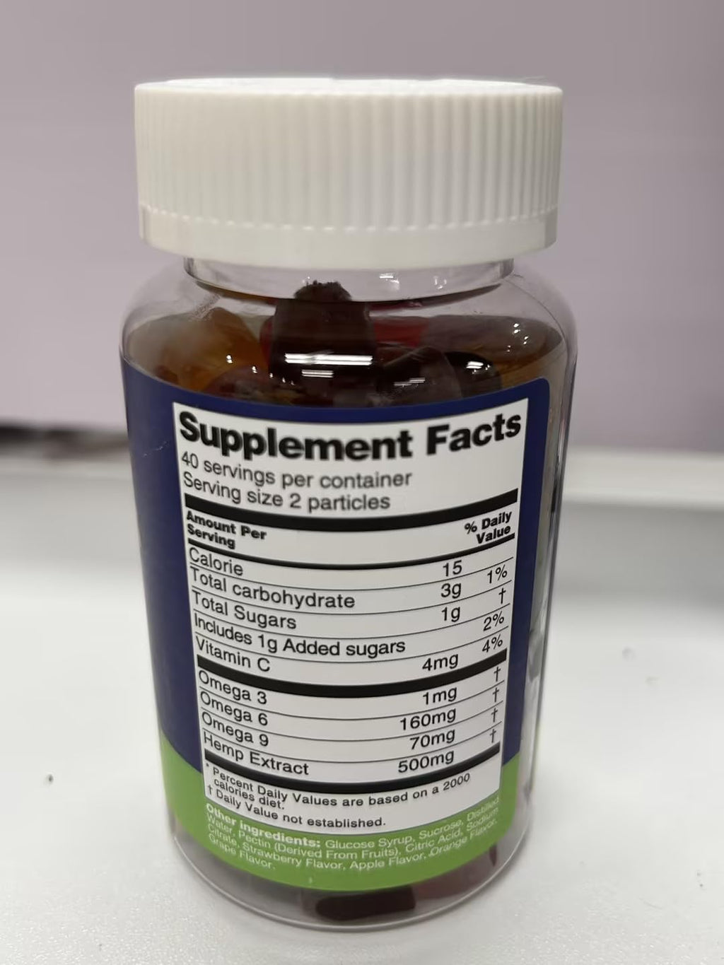 Organic Hemp Gummies Supplement 2 Packs Q337223