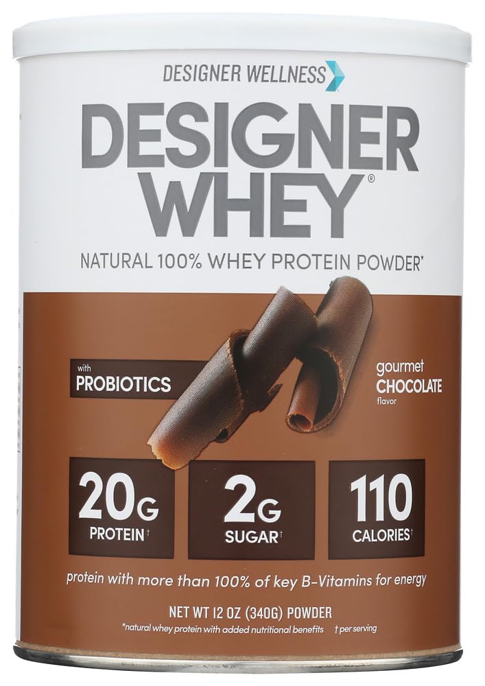 Whey Protein Powder Gourmet Chocolate 12-Ounce Pack of 2 H221
