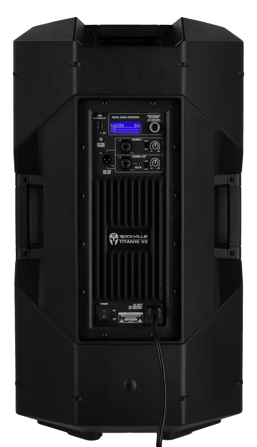 Black 15" 2000w Powered DJ PA Speaker G868251