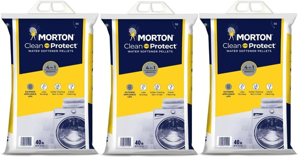 Water Softener Salt Pellets, 40 LB Bag (3) R803208