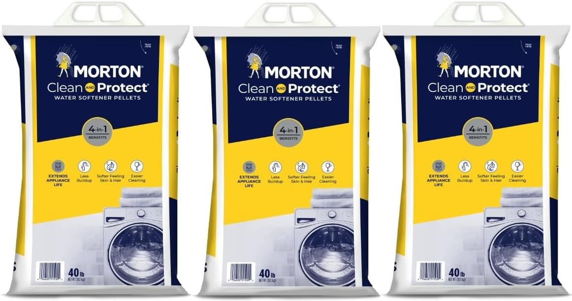 Water Softener Salt Pellets, 40 LB Bag (3) R803208