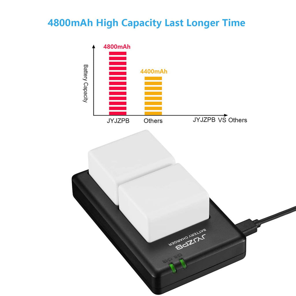 2 Pack 4800mAh Batteries with Dual Battery Charger W5934