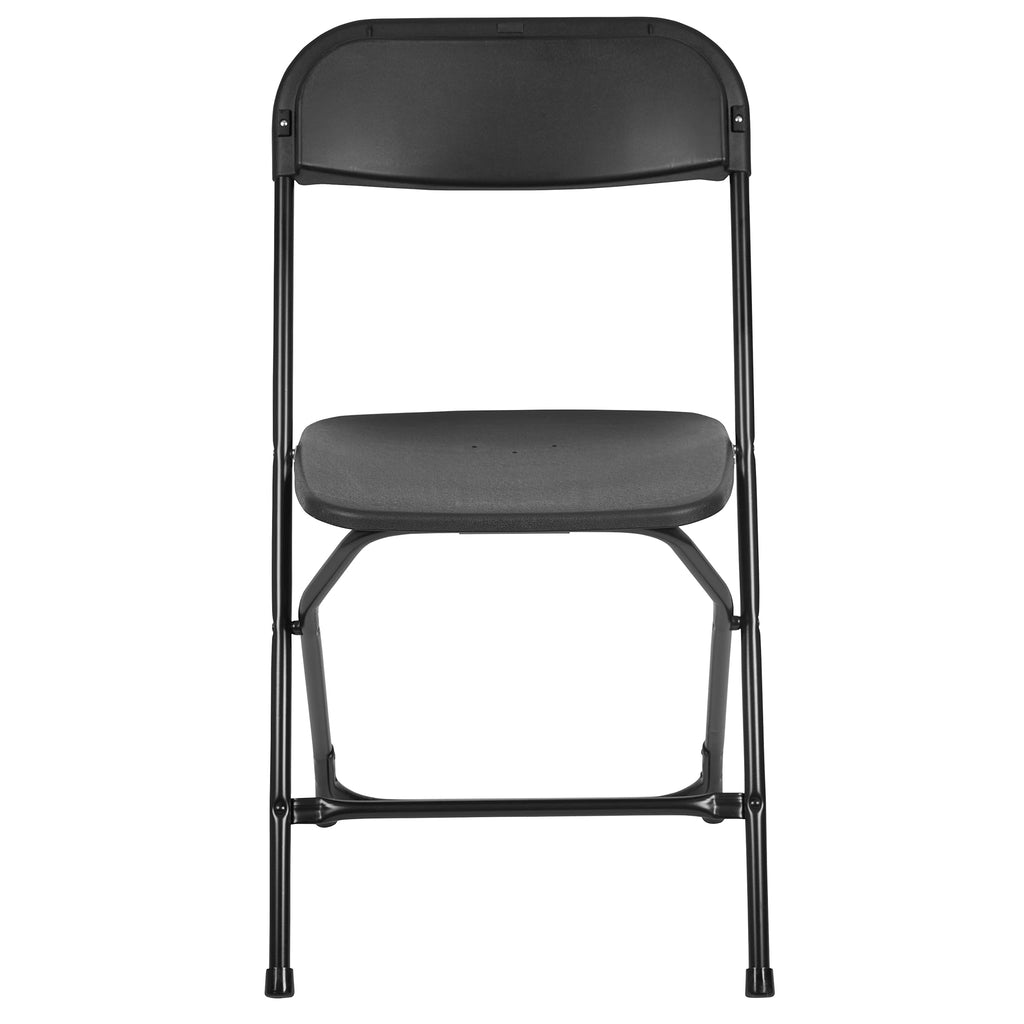 Black Plastic Folding Chair 10-Pack J421