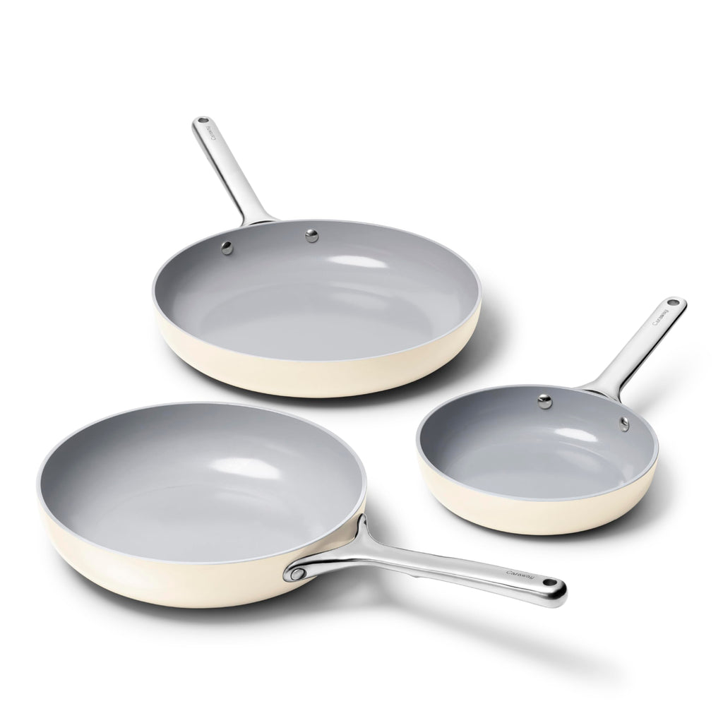 Non-Stick Ceramic Coated Fry Pan Trio, 8", 10.5", & 12" A58936