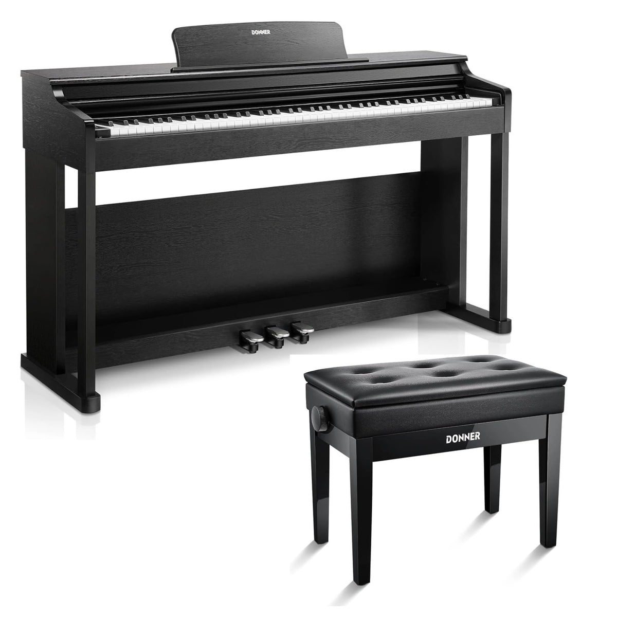 88-Key Weighted Action Digital Piano with Storage Bench K3003