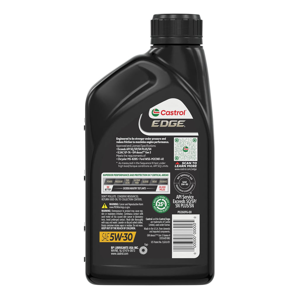 10W-40 Full Synthetic Motor Oil, 1 Quart, Pack of 6 V1106