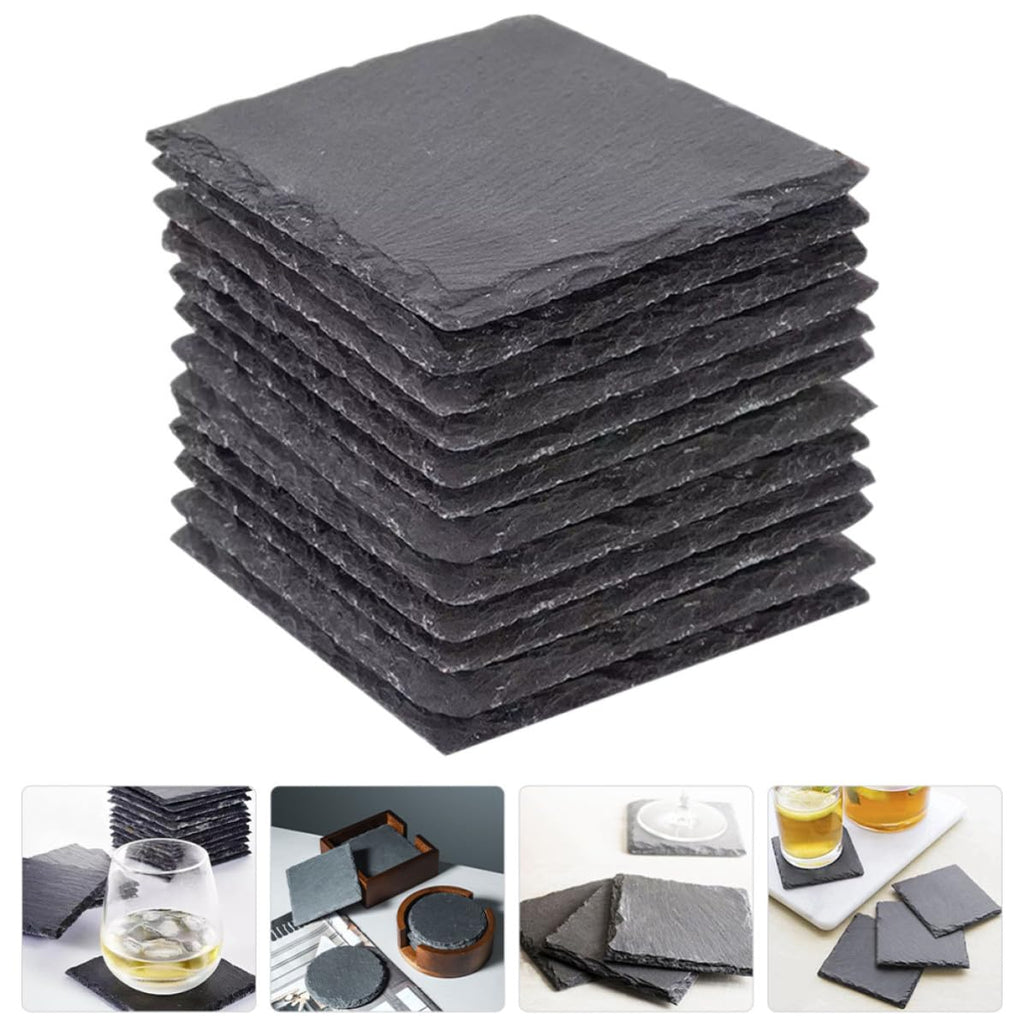 Natural Stone Coasters Set 12pcs T385