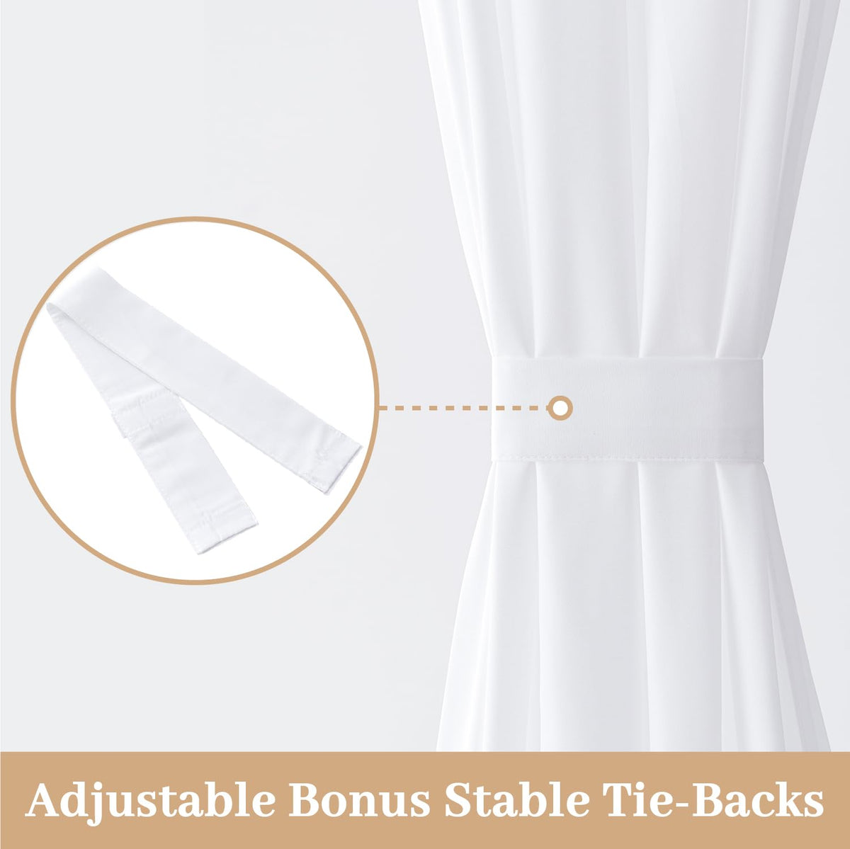 White Sidelight Curtains 2 Panels 26 x 72 inches H456140