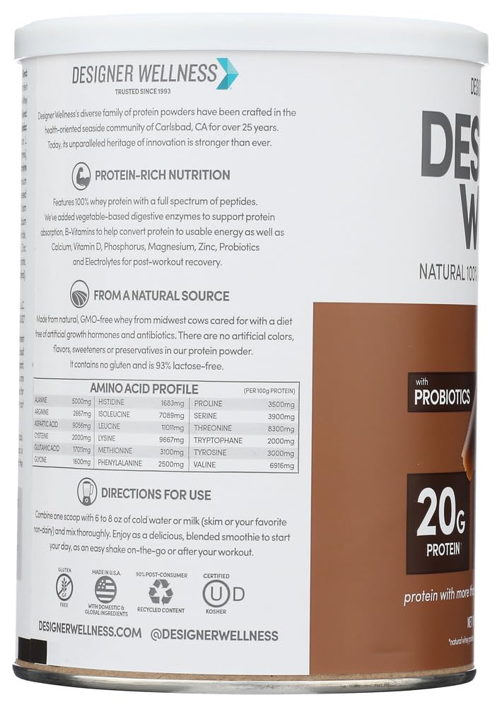 Whey Protein Powder Gourmet Chocolate 12-Ounce Pack of 2 H221