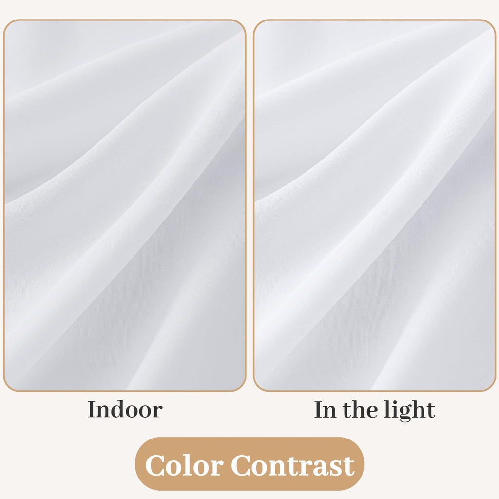 White Sidelight Curtains 2 Panels 26 x 72 inches H456140