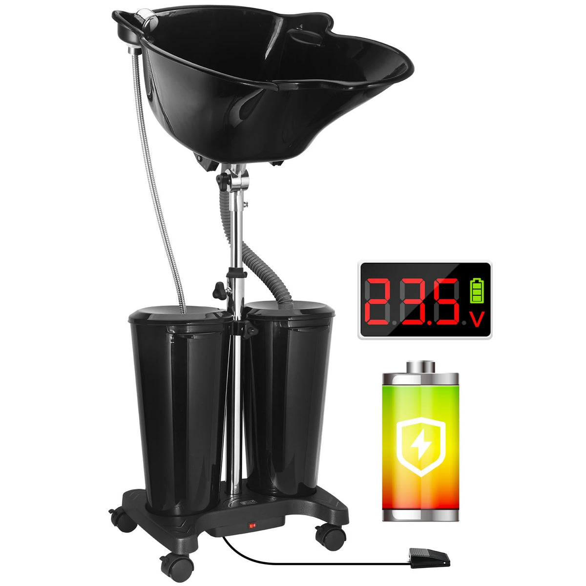 Portable Shampoo Bowl with Electric Pump O4037