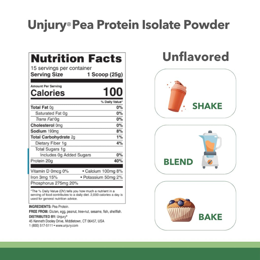 Vegan Unflavored Protein Powder 20 Servings V5790