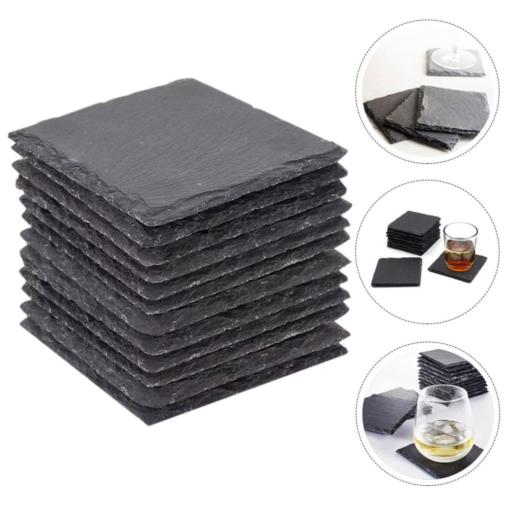Natural Stone Coasters Set 12pcs T385