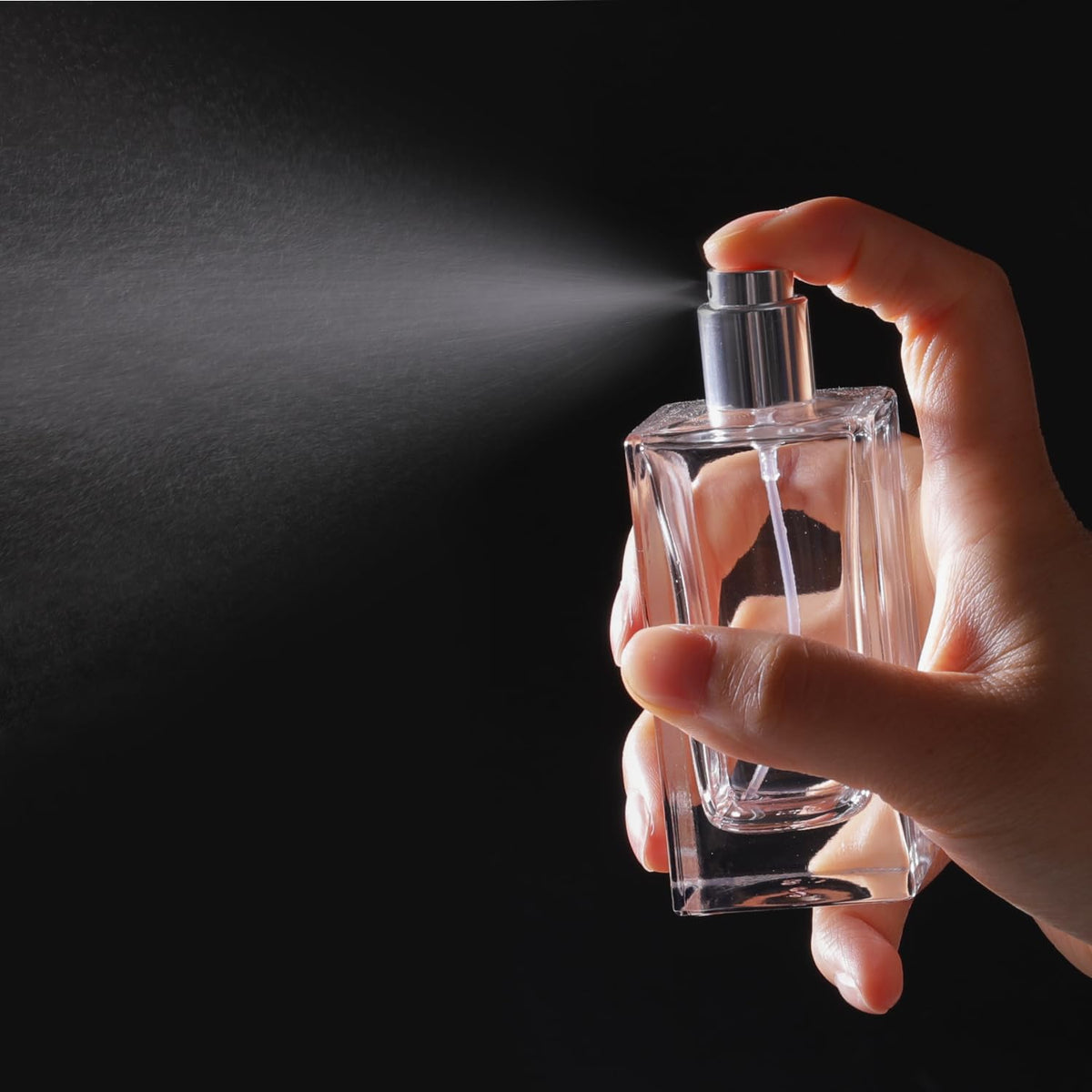 2 Pack 50ml Glass Spray Perfume Bottle Atomizer N945