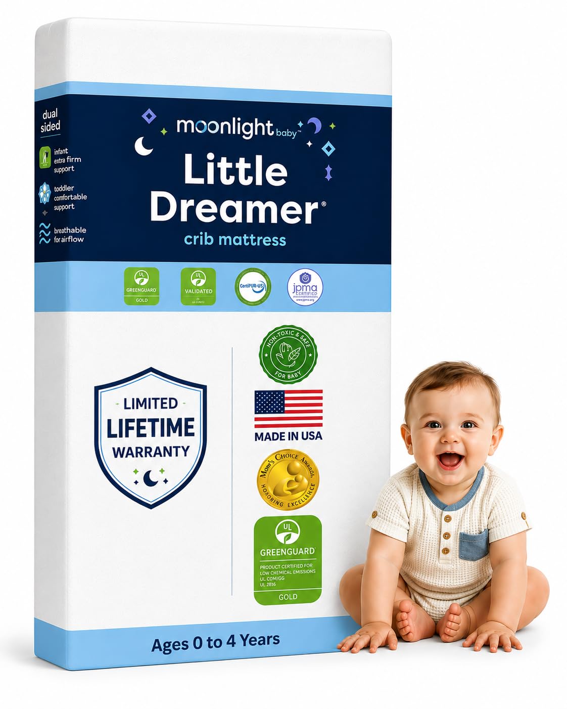 Dual-Sided Baby & Toddler Crib Mattress A38234