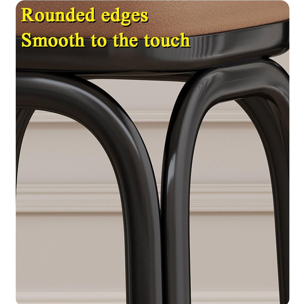 Light Grey Square Stacking Stools with Steel Legs W338