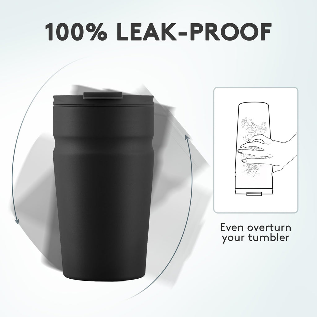 16oz Insulated Stainless Steel Coffee Tumbler with Lid K3862