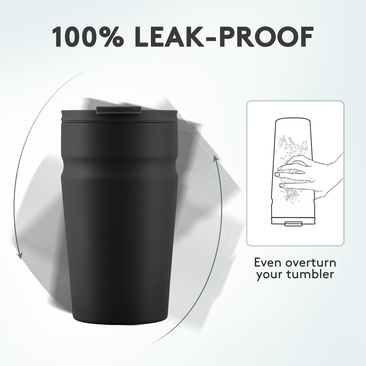 16oz Insulated Stainless Steel Coffee Tumbler with Lid K3862