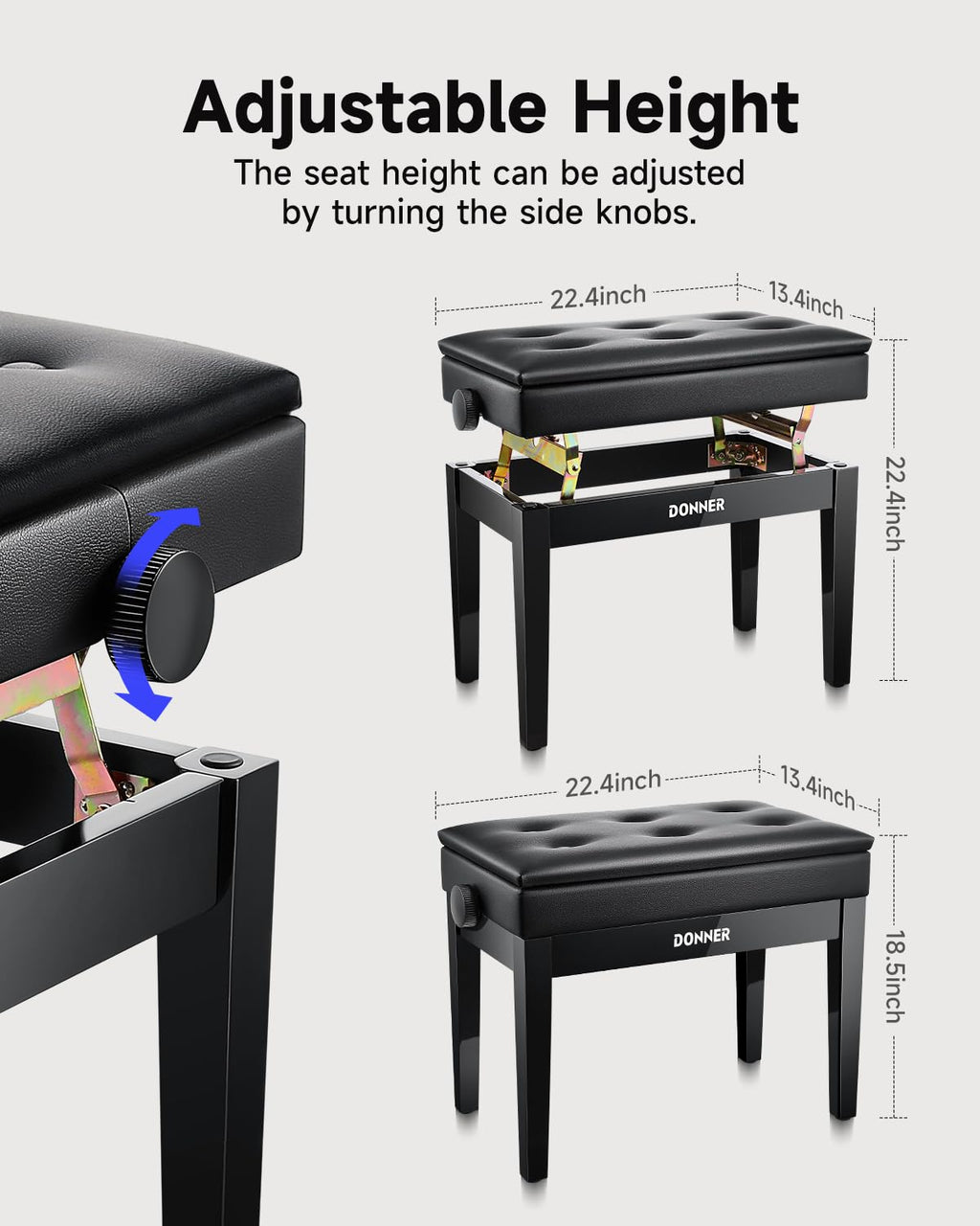 88-Key Weighted Action Digital Piano with Storage Bench K3003