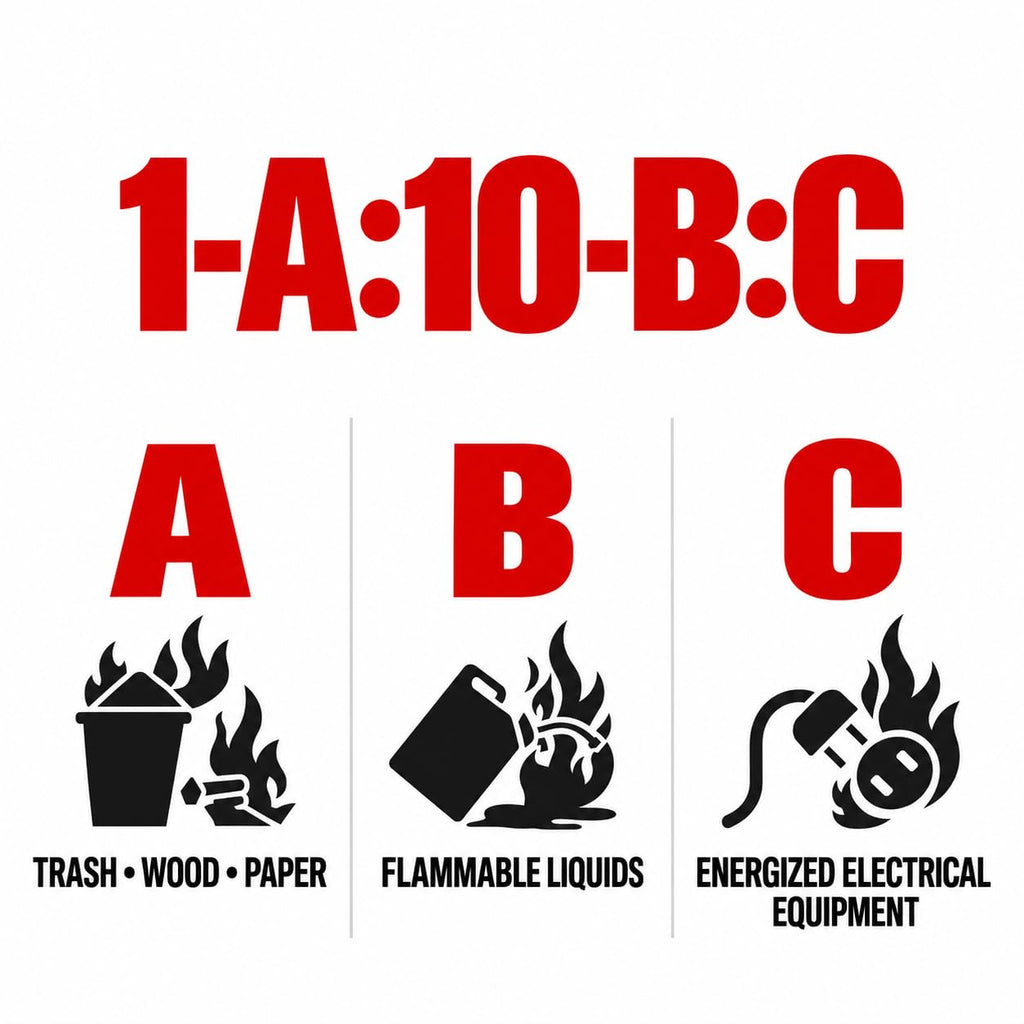 2.5 lb ABC Dry Chemical Fire Extinguishers 1-Pack D101