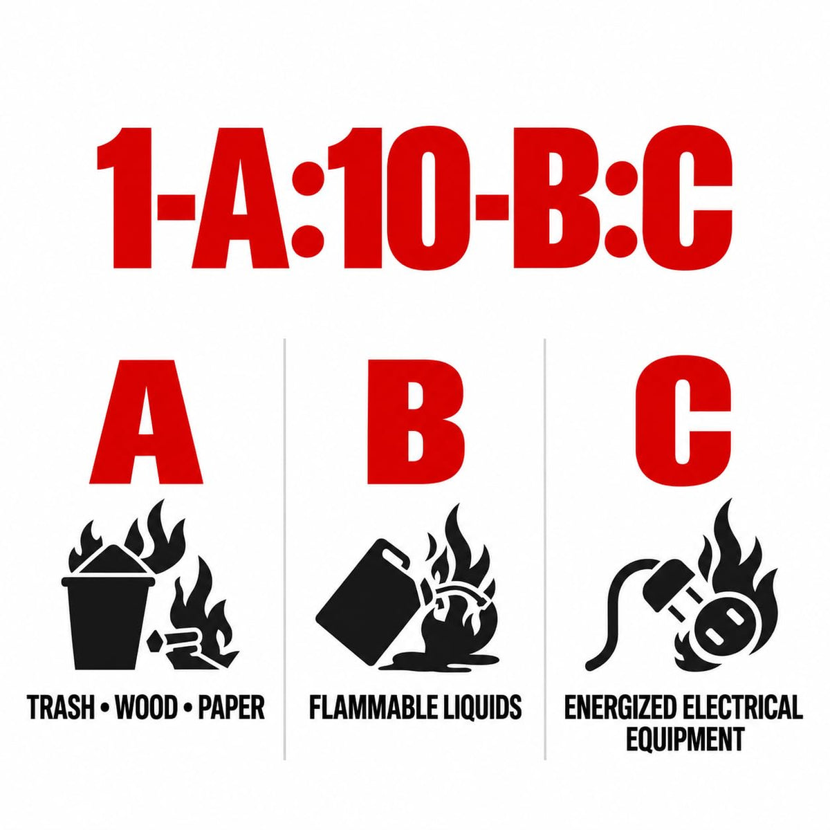 2.5 lb ABC Dry Chemical Fire Extinguishers 1-Pack D101