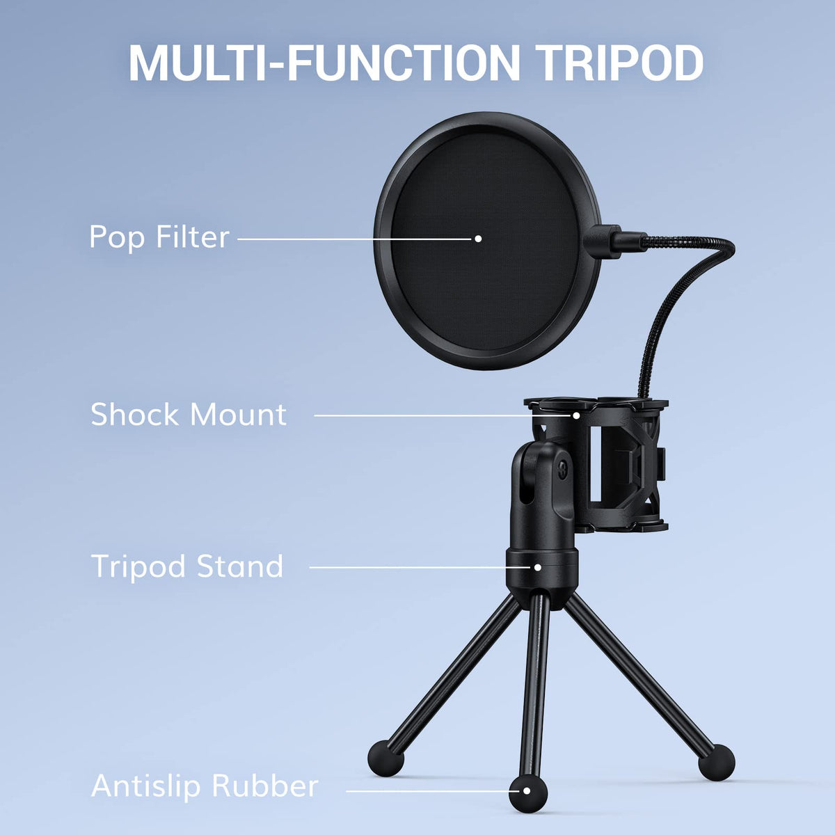USB Condenser Microphone with Boom Arm Z682465