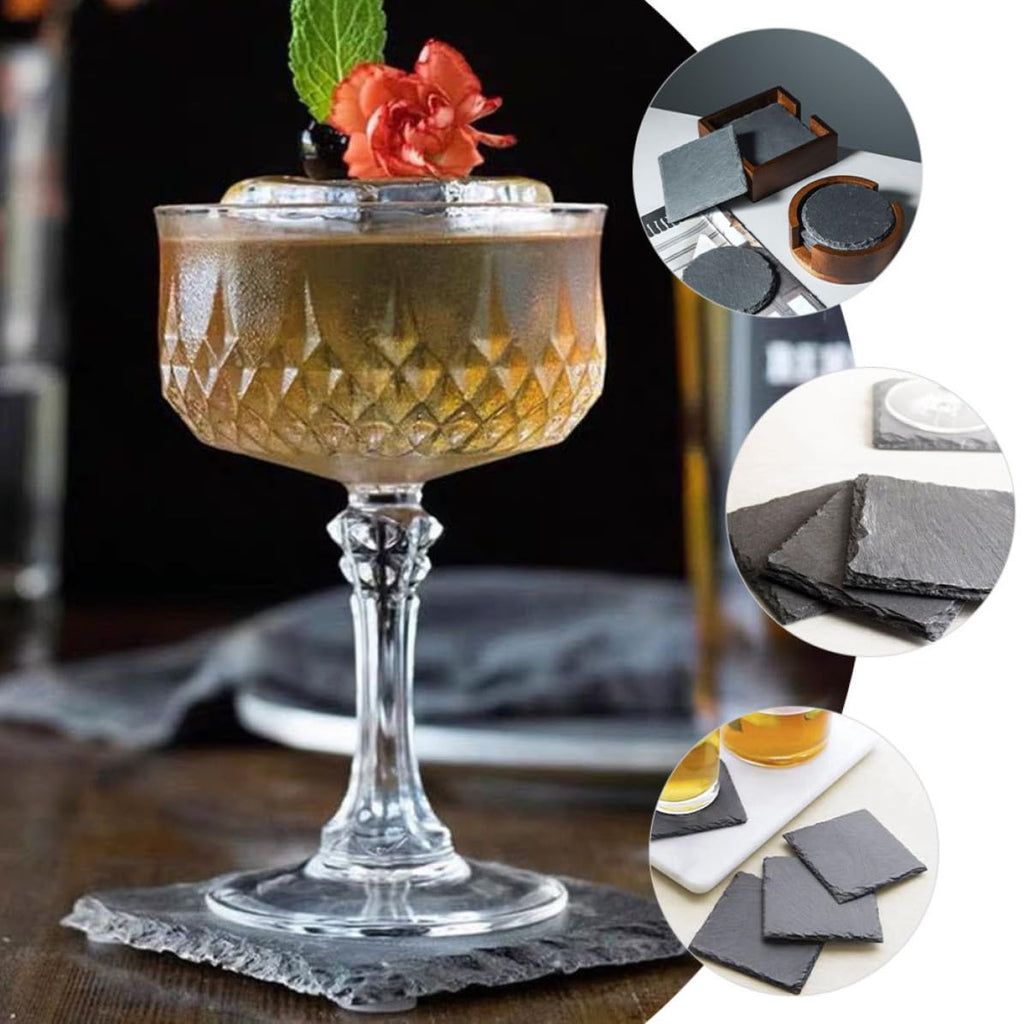 Natural Stone Coasters Set 12pcs T385