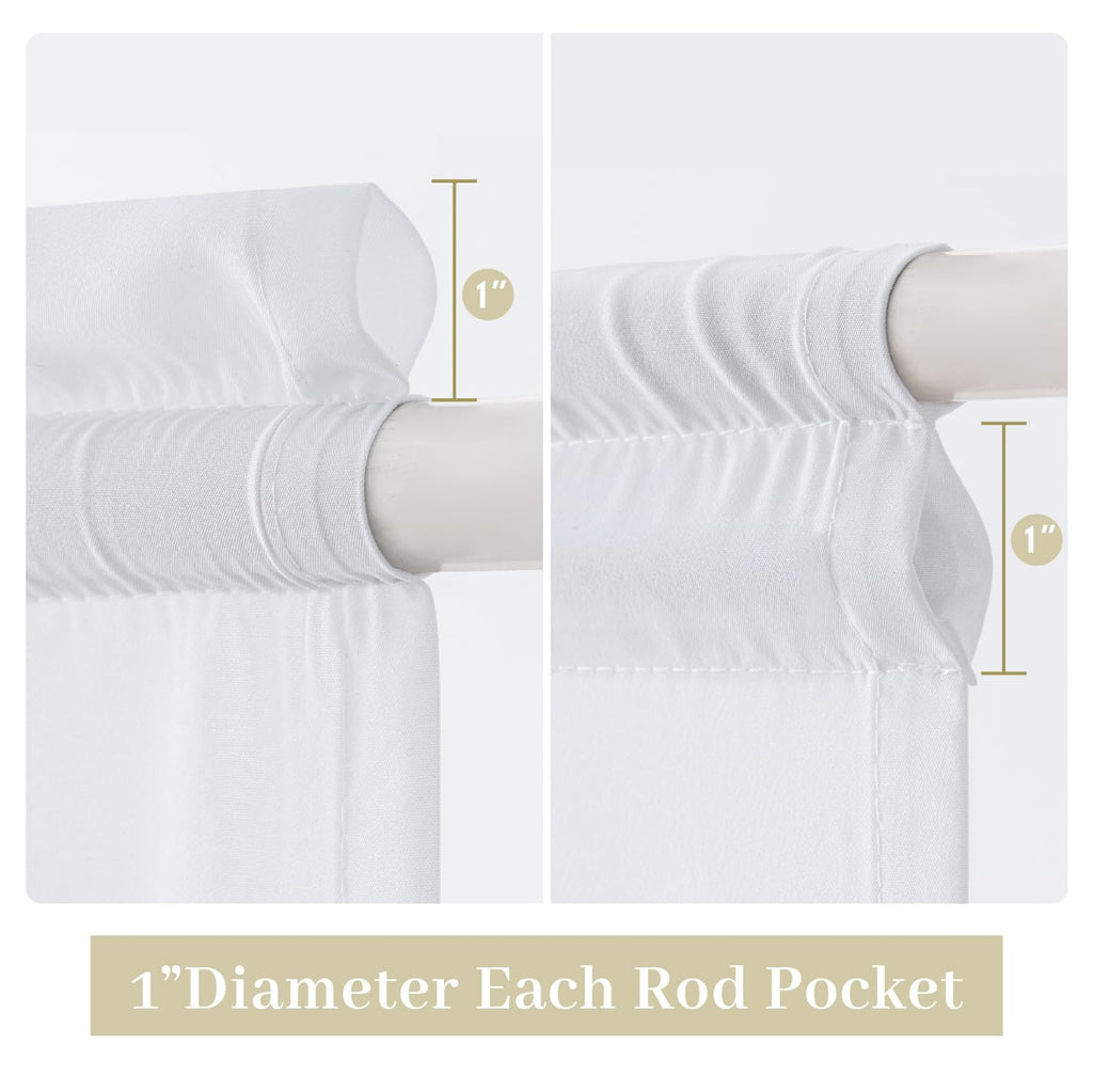 White Sidelight Curtains 2 Panels 26 x 72 inches H456140