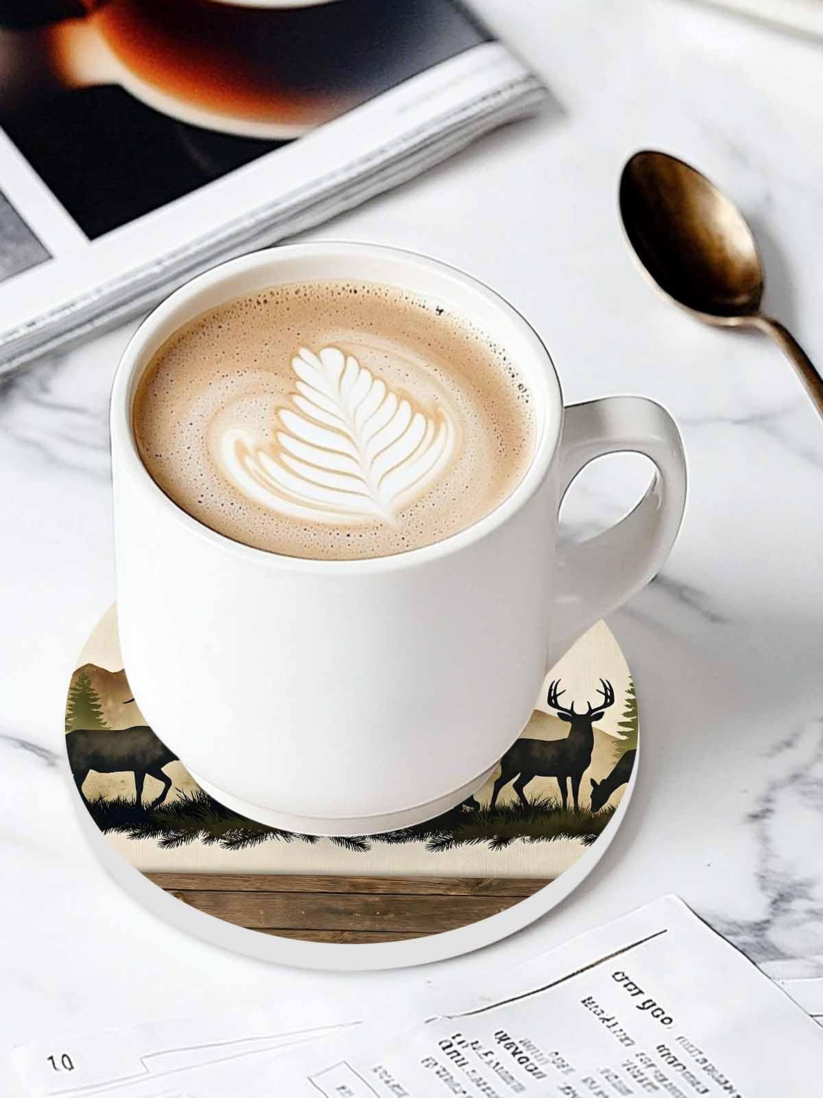 Ceramic Drink Coaster Set of 6 J4357