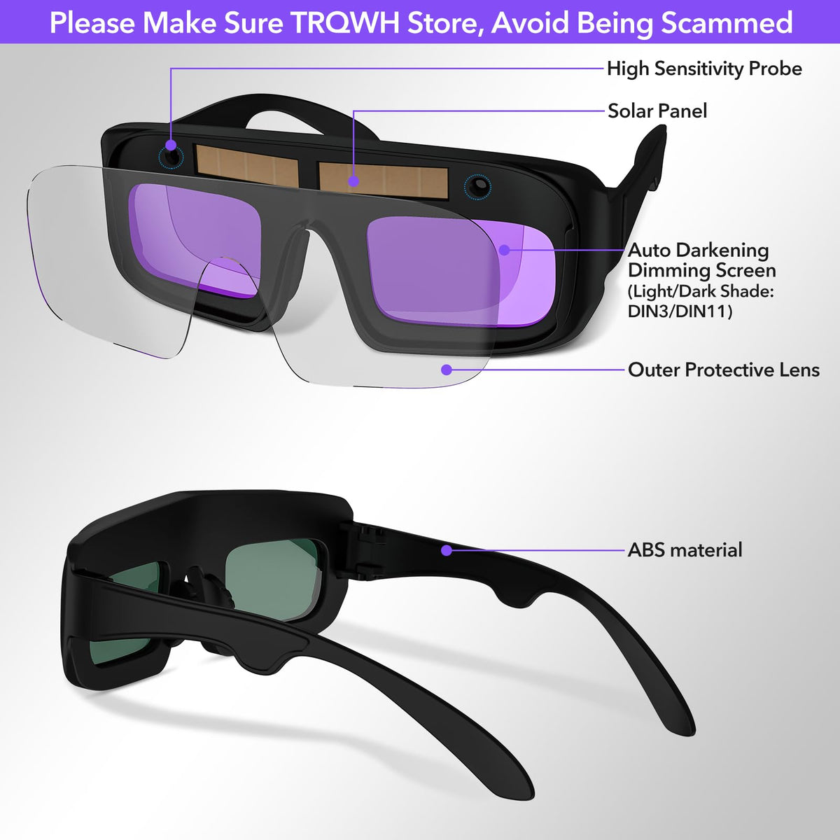 Auto Darkening Welding Glasses R819470