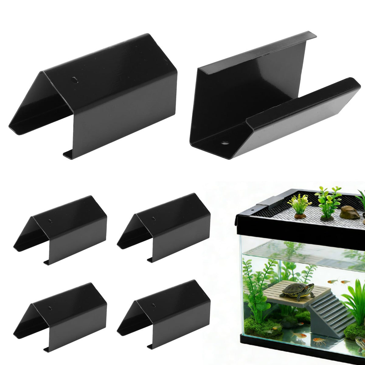 Heavy Duty Screen Clips for Reptile Terrarium Covers I3761