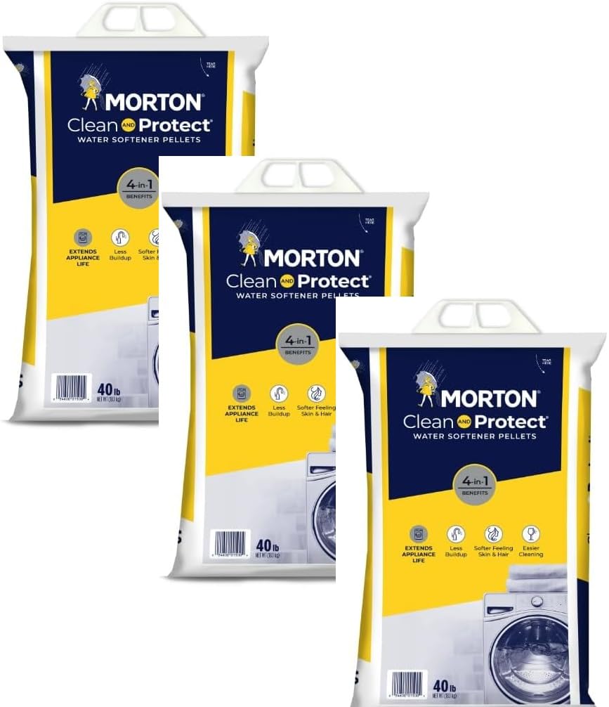 Water Softener Salt Pellets, 40 LB Bag (3) R803208