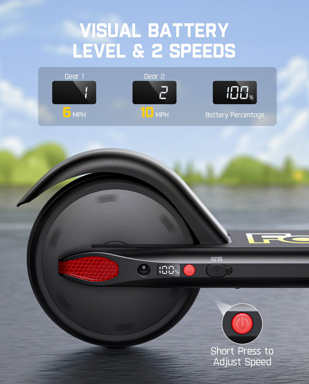Kids Electric Scooter Foldable 3 Adjustable Heights O4168