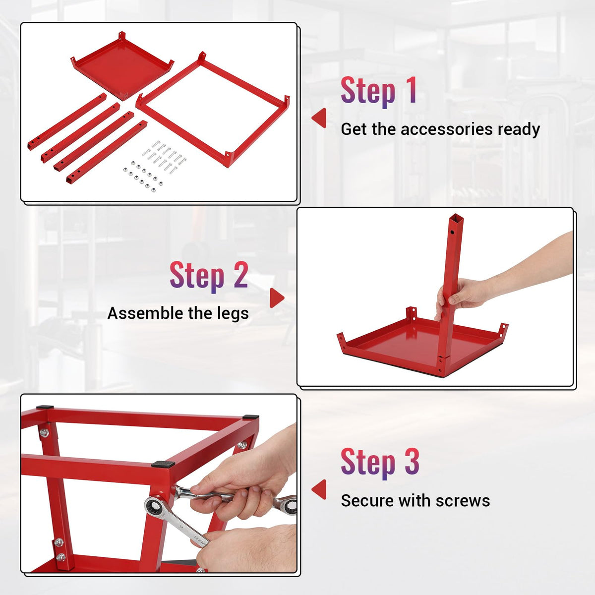 Adjustable Steel Plyometric Jump Box Set M13965