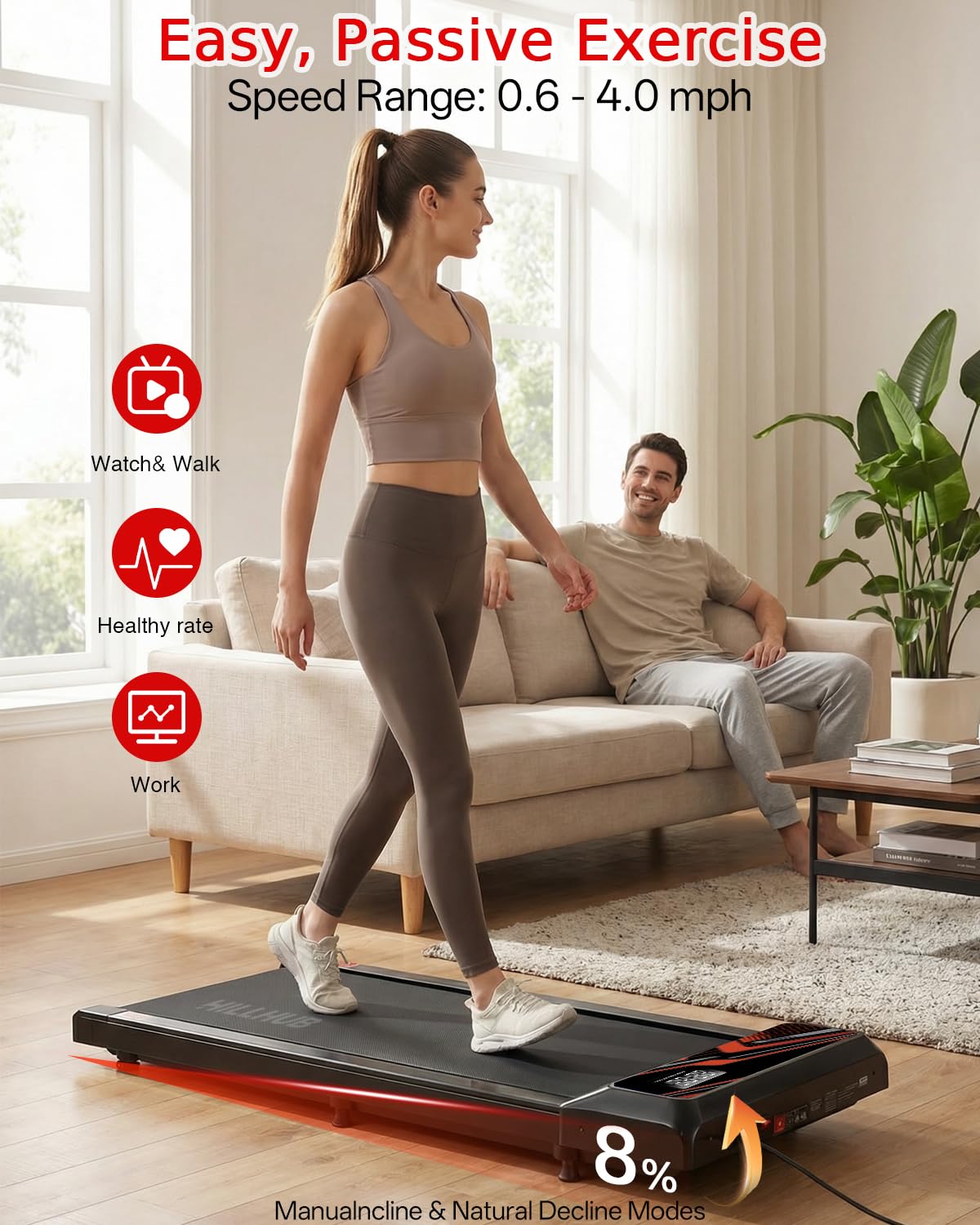2.5HP Treadmill with Handle Bar Q81639