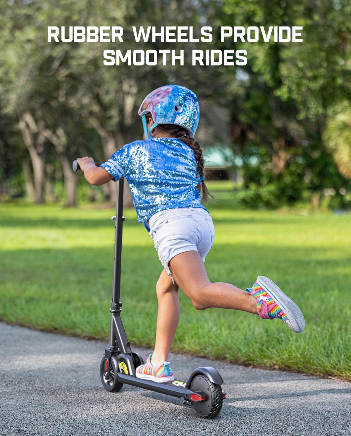 Kids Electric Scooter Foldable 3 Adjustable Heights O4168