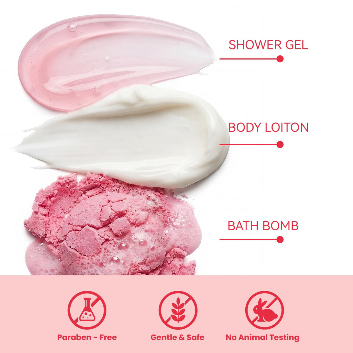 8 Pcs Rose Spa Gift Set X425