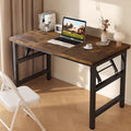 31.5 Inch Rustic Brown Folding Table X47654