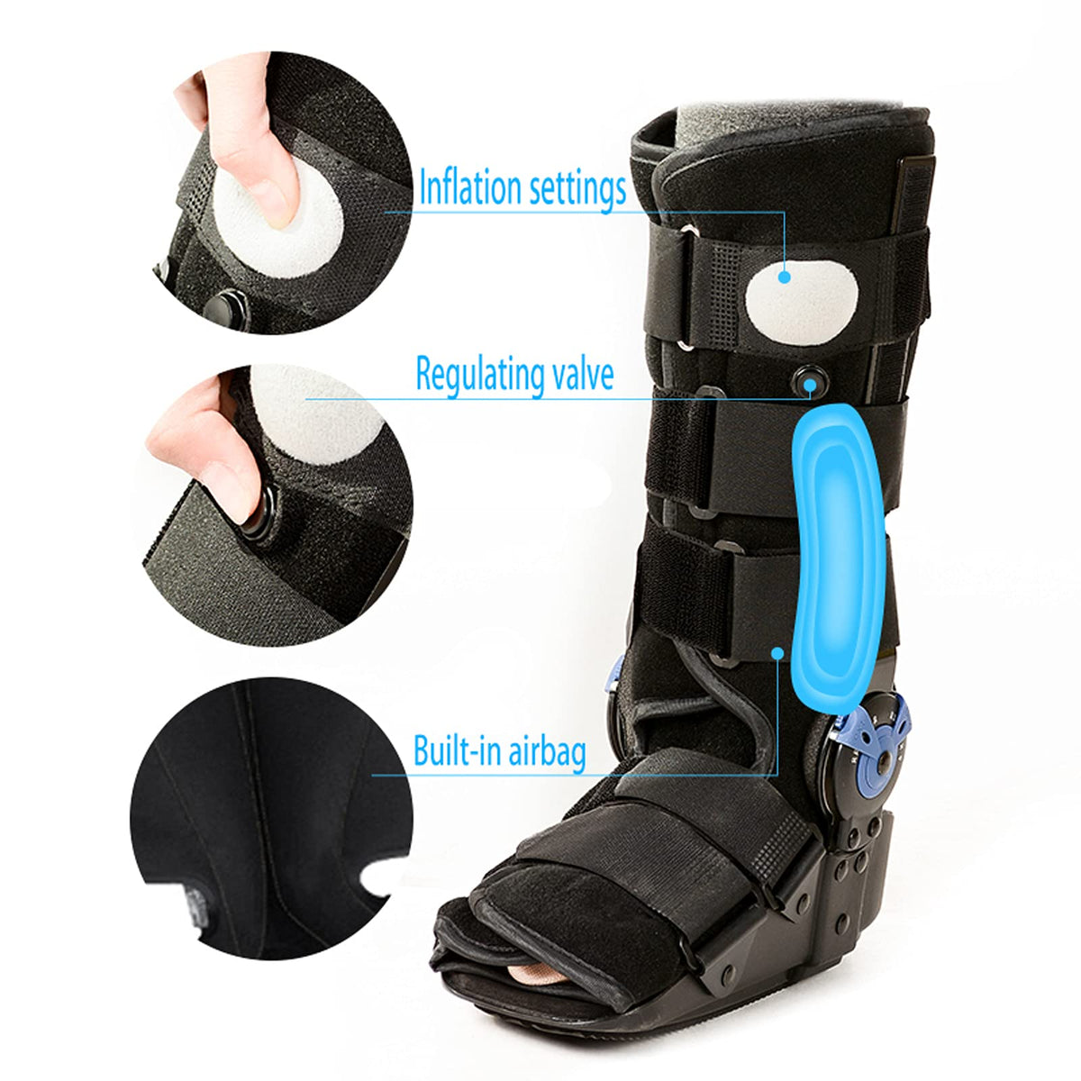 Walking Boot Ankle Support Non-Slip Foot Brace J676010