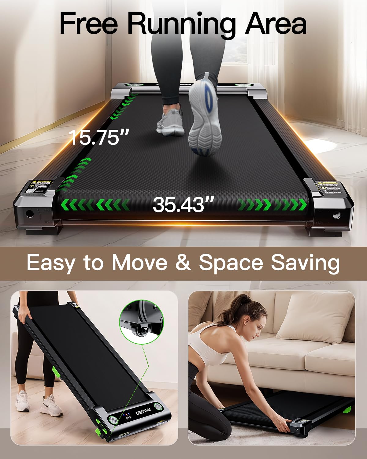 Incline Walking Pad with Remote Control Y66930